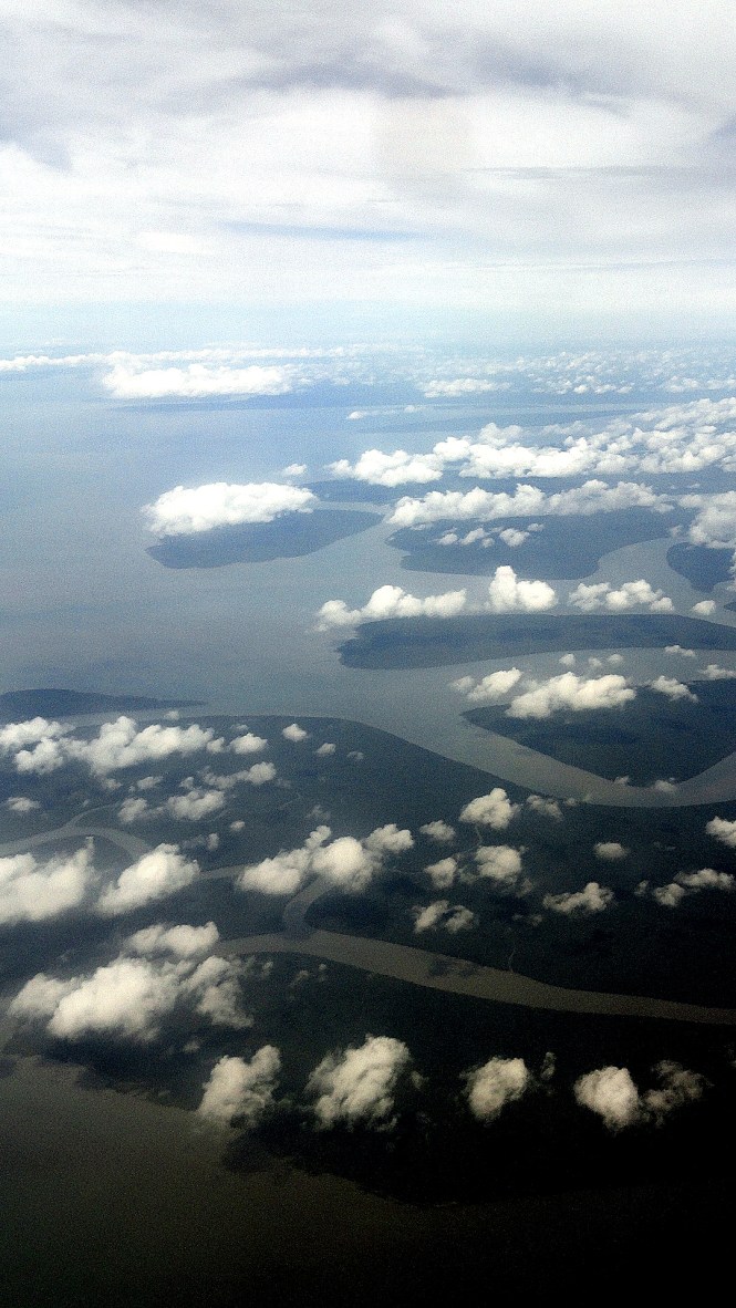 Islands & Clouds at Gulf-Coast Delta