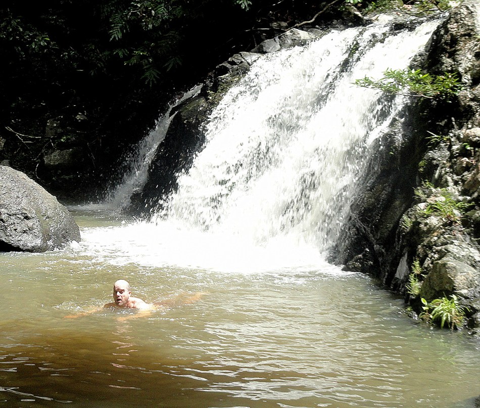 Mt Diamond Hike - Paul Swimming 2