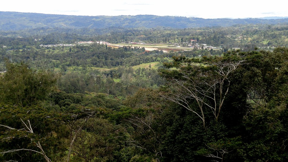 Downtown Tari & Airstrip from Hike