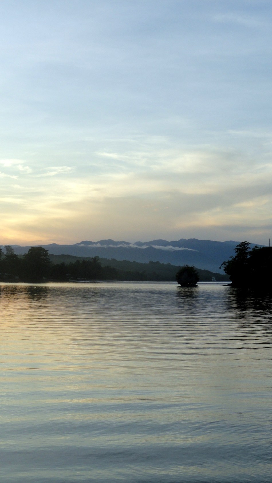 Clouds over Big Island at Sunrise
