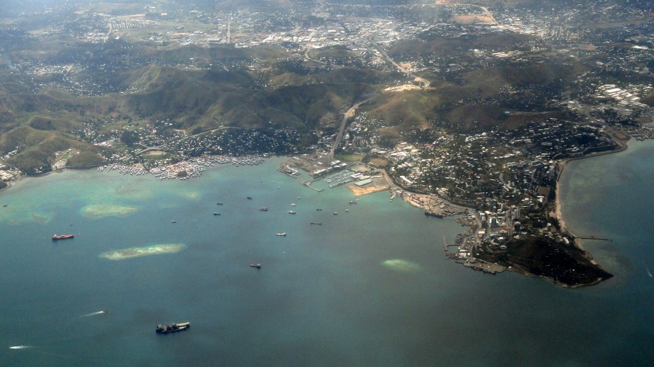 POM and Harbor Aerial View