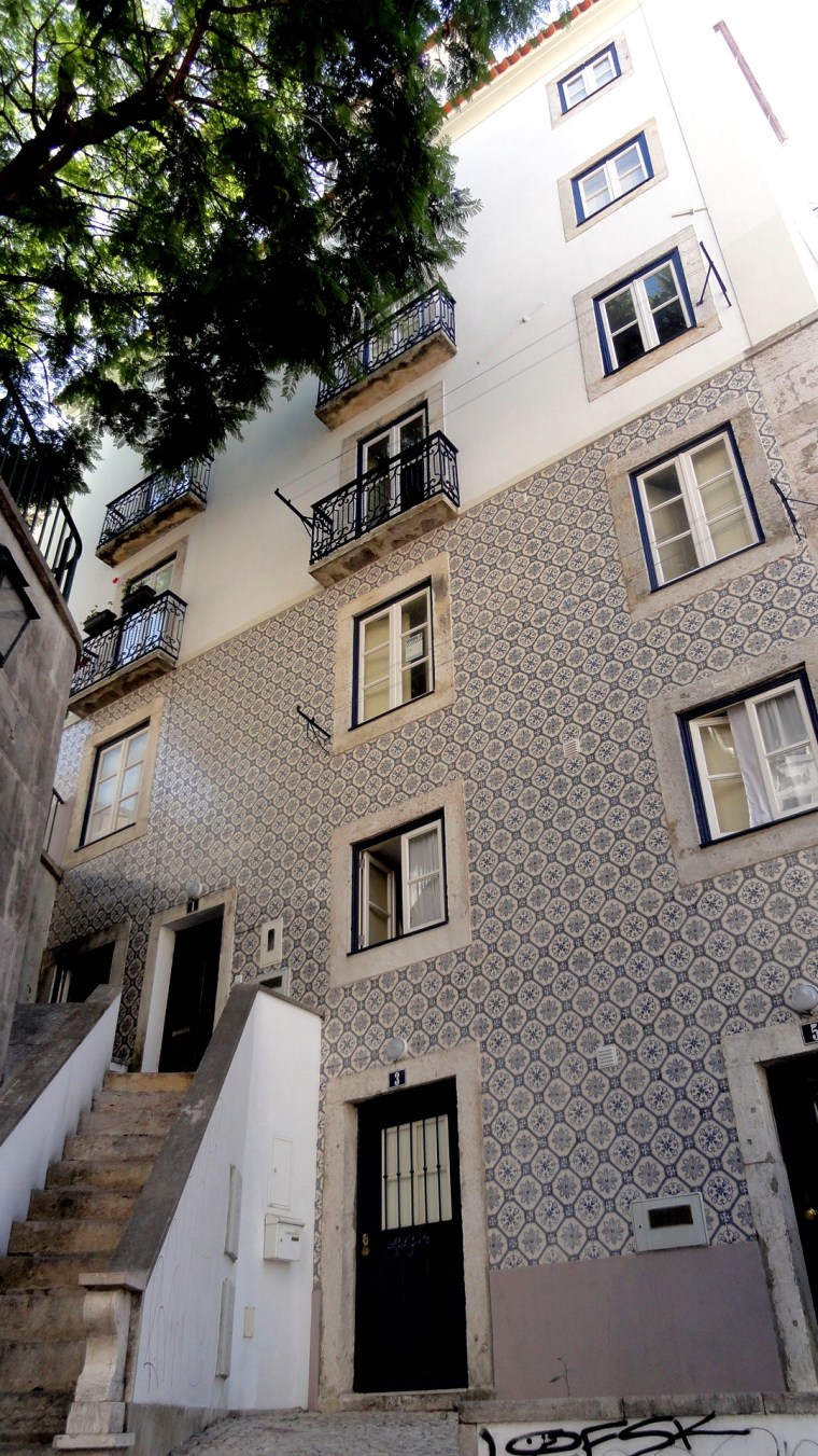 Alfama Stair & Tile Facade