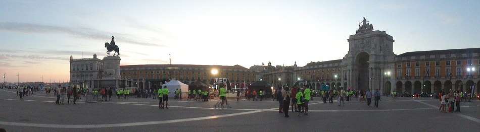 Comercio Square at Dusk