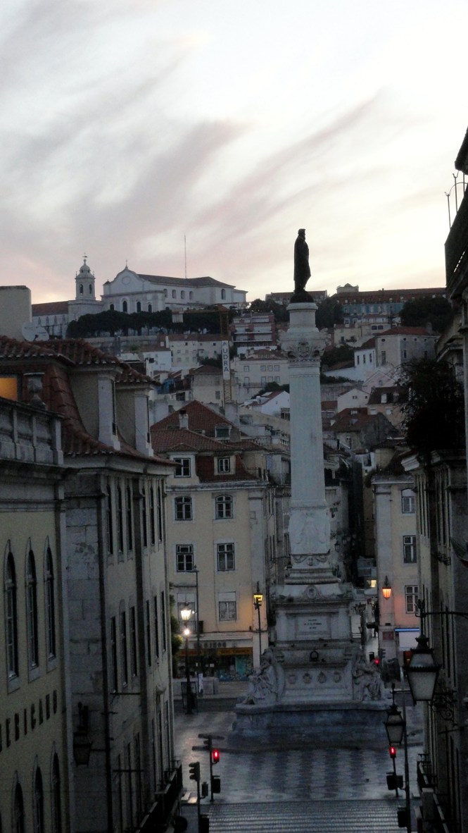 Dom Pedro Plaza & Skyline at Dawn