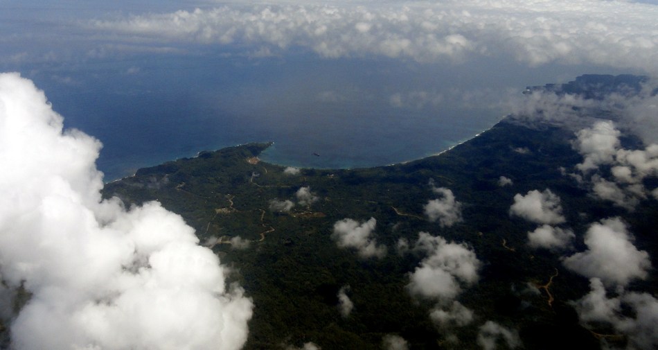 Coastal Bay and Clouds