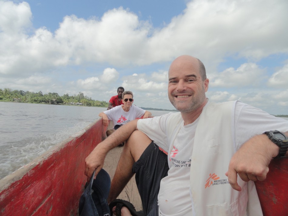 Paul & Marja in Boat