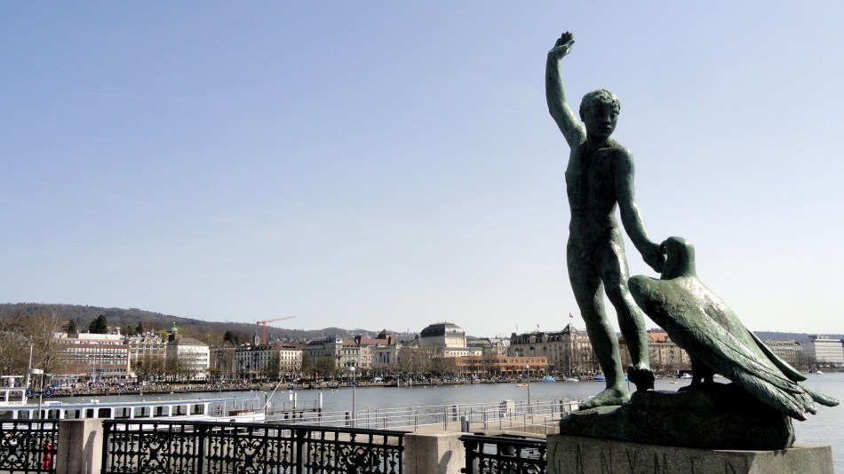 Lake Zurich - Ganymede Statue