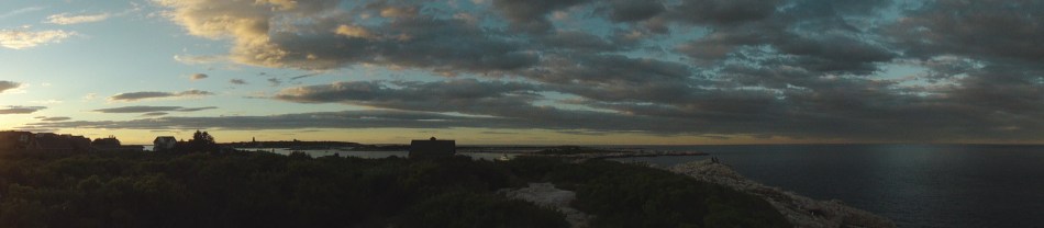 Pano Rocks & Islands Sunrise