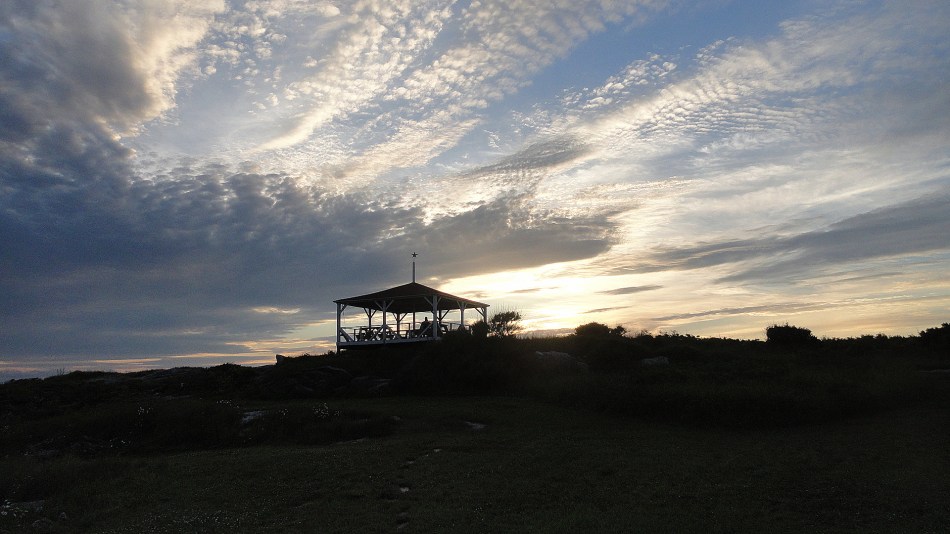 Summer House & Sunset Clouds
