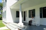 Mom on Stanton House&nbsp;Porch