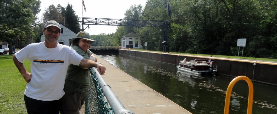 Paul & Mom at Erie Canal Lock