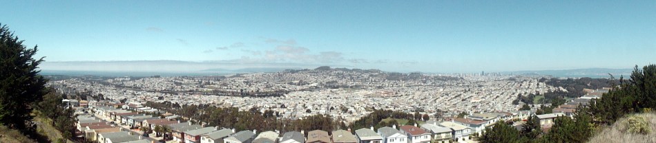Ocean-SF-Bay Pano from SBruno Mtn