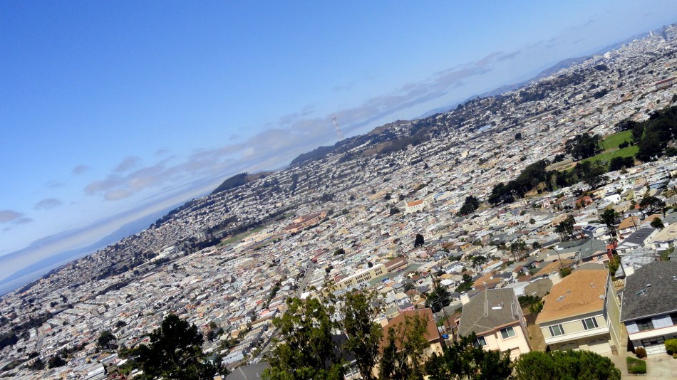 Twin Peaks-Mt Davidson from San Bruno Mtn