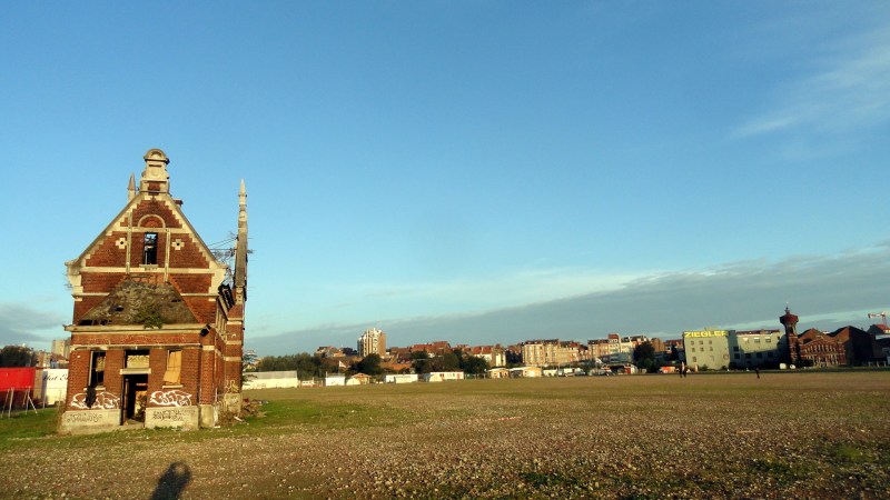 Old Building & Field Brussels Port