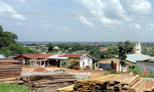 Mosque & Flatlands from Road