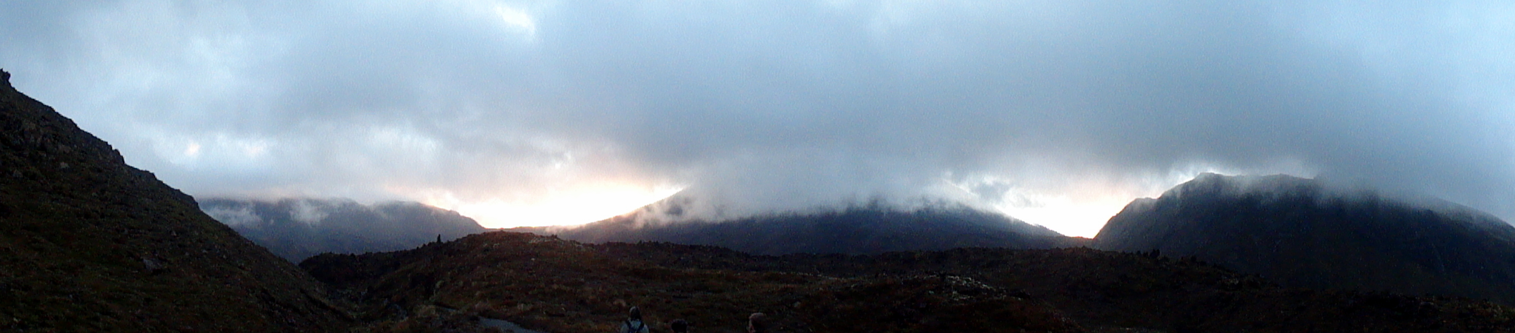 Pano Start of Tongariro Crossing Trail