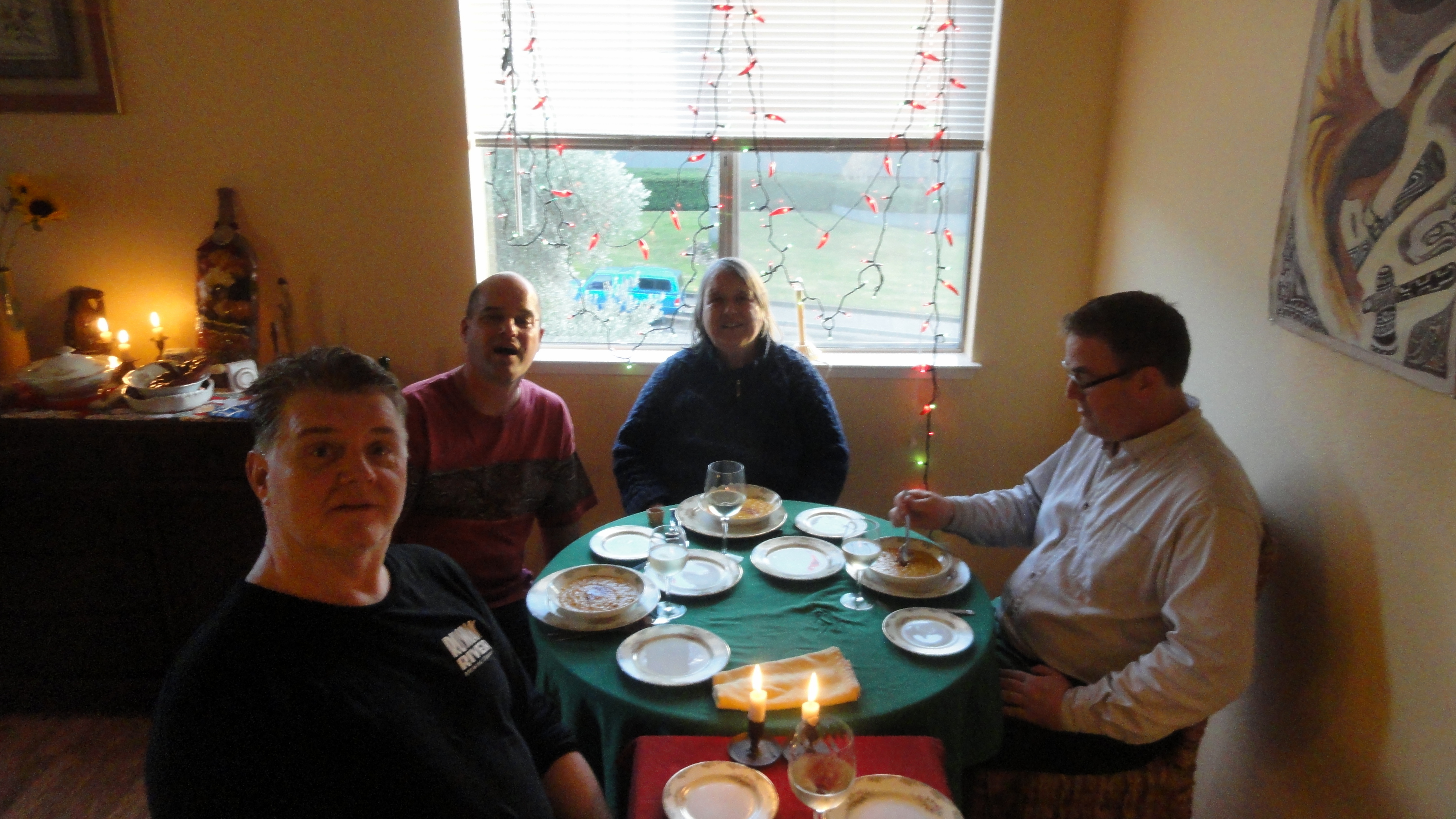 Chuck Paul Mom Steve Xmas Dinner