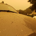 20200928 Ash Fall on Car&nbsp;Hood