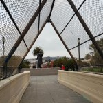 Potrero Hill from Footbridge w Hidalgo&nbsp;Statue